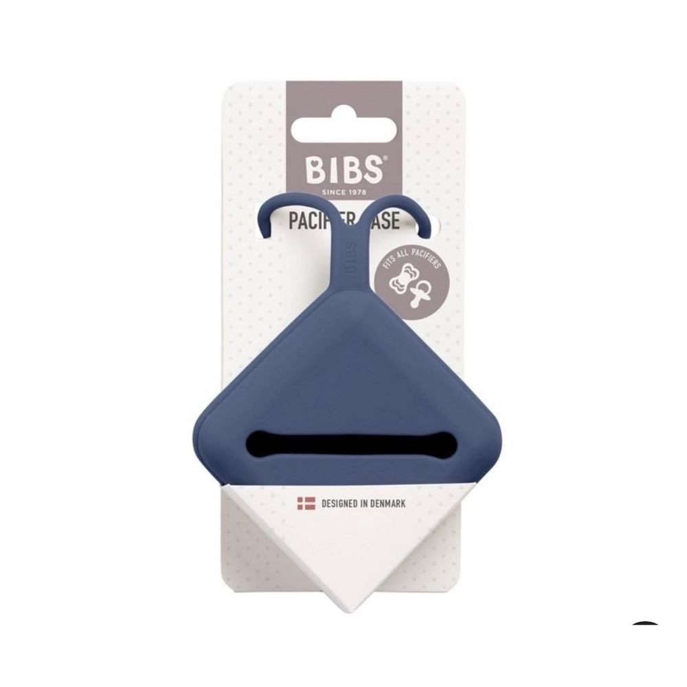 BIBS Silicone Premium Pacifier Case - Fits All Pacifiers-BPA Free - Blue
